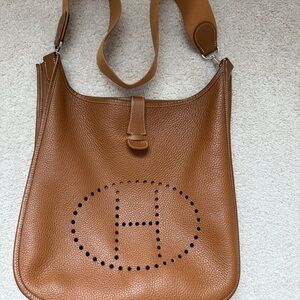 Hermes Brown Leather Bag
